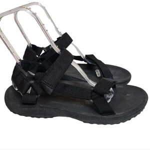Teva men's size 13 black velcro strap sandals.